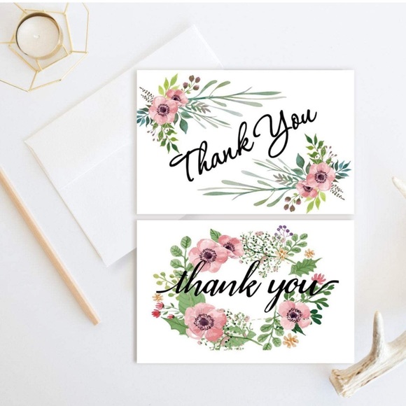 Thank You Cards Set of 6 - Picture 2 of 5